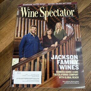 Wine Spectator Magazine Jackson Family Wines Dec 2025